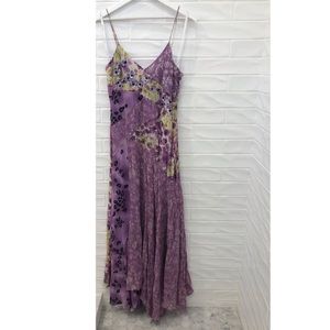 Nicole Miller patchwork floral maxi dress